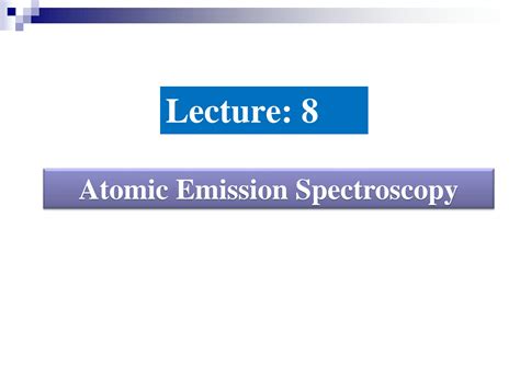 Solution Atomic Emission Spectroscopy Studypool