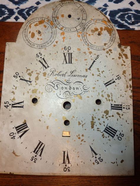 Antique Clock Dial Restoration Painted As The Original For