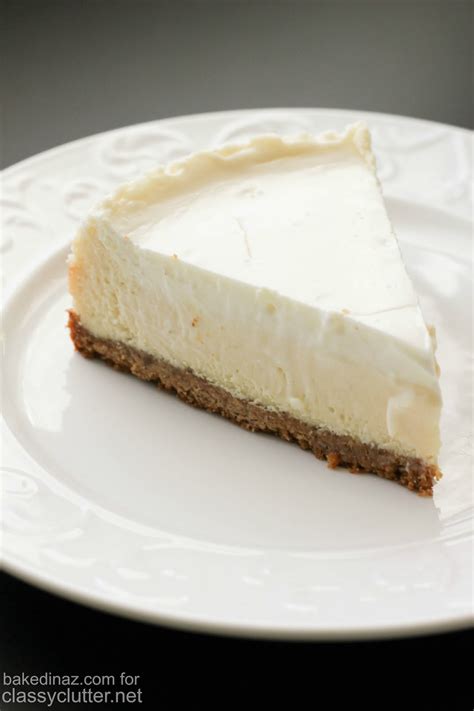 Classic Cheesecake With Sour Cream Topping Classy Clutter