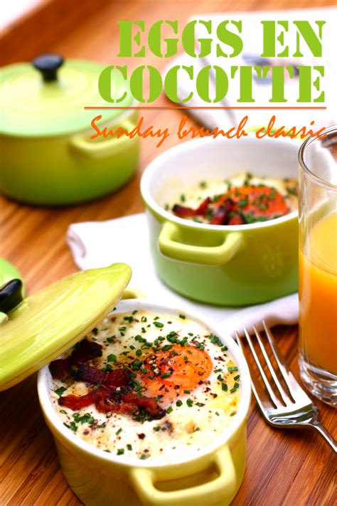 Eggs En Cocotte Baked With Cream And Bacon Casserole Dishes Recipes Le