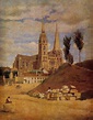 Chartres Cathedral, 1830 - Camille Corot - WikiArt.org