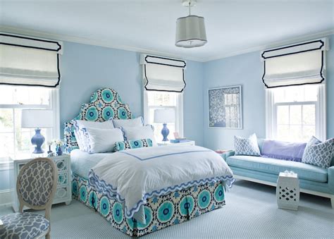 Here the pop of reddish shades break the dominance of the brown color. Blue Paint Colors for Girls Room - Home with Keki