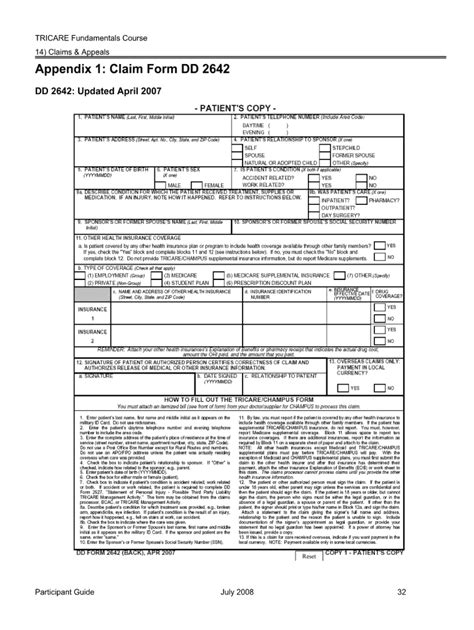 Tricare Claim Form Fill Out And Sign Online Dochub