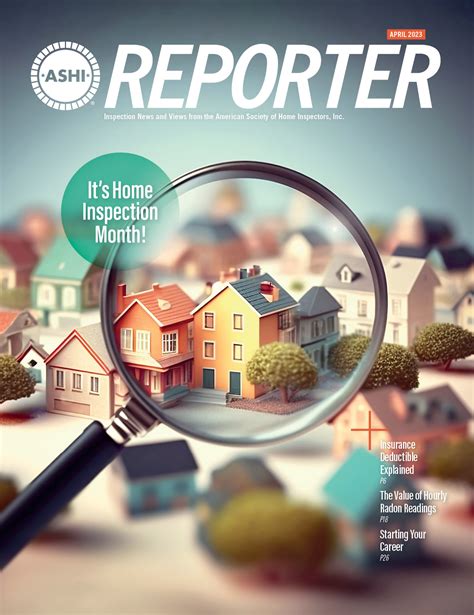 Reporter Past Issues American Society Of Home Inspectors Ashi