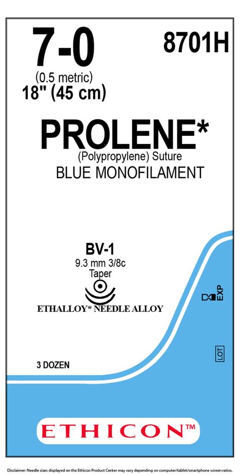 Ethicon 8701h Prolene Polypropylene Suture
