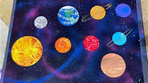 Spray Painting The Solar System Youtube