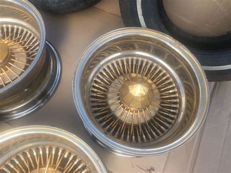 Gold 13x7 Dayton Wire Wheels For Sale In Maxwell Tx Offerup