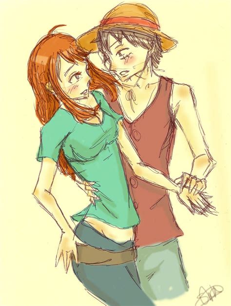 Nami And Luffy By Anonamagal On DeviantArt