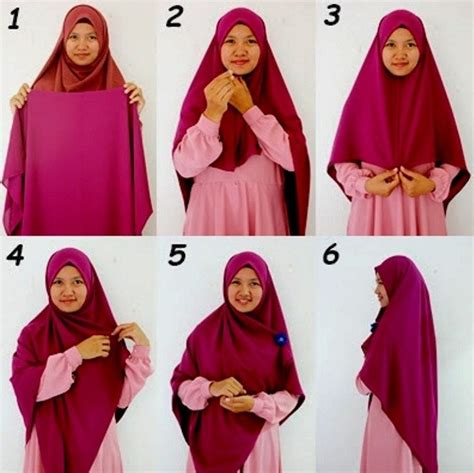 25 Tutorial Hijab Segi Empat Terbaru 2020 Simpel Modern