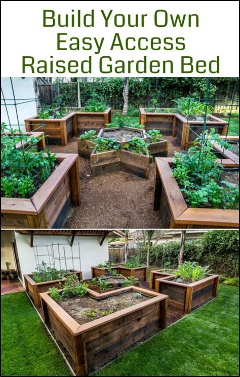 Learn how to build cedar raised vegetable garden beds that are affordable and long lasting. DIY Easy Access Raised Garden Bed | The Owner-Builder Network | Raised garden designs, Backyard ...