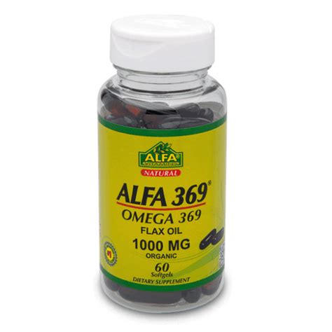 Alfa Vitamins Alfa 369 Omega 369 Flax Oil 1000mg Essential Fatty