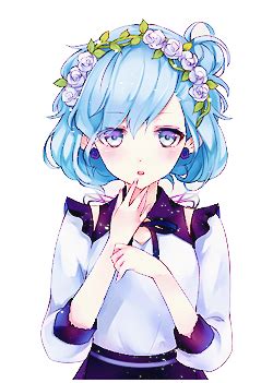 Free for commercial use no attribution required high quality images. Cute Anime Girl With Short Blue Hair by Kotoreh on DeviantArt