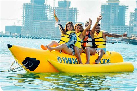 Banana Boat Ride Boat Ride In Dubai Water Sports Jtr Holidays