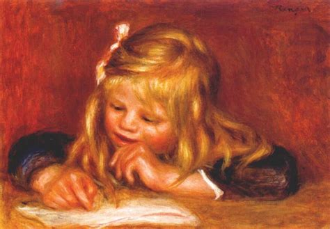 Coco Reading 1905 Pierre Auguste Renoir