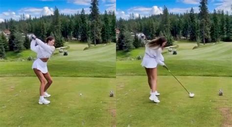 Paulina Gretzky Goes Viral Showing Off Impressive Golf Swing
