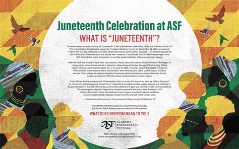 Asfs Outdoor Installation Celebrating Juneteenth Is Made Possible