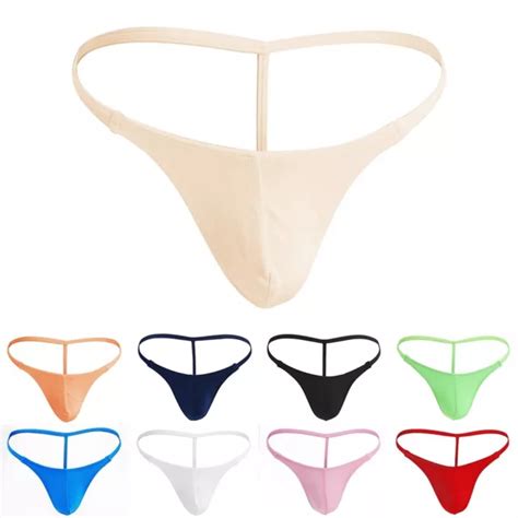 Mens Sexy G String Sheer Pouch Enhancing Low Waist Bikini Lingerie Underwear 5 49 Picclick