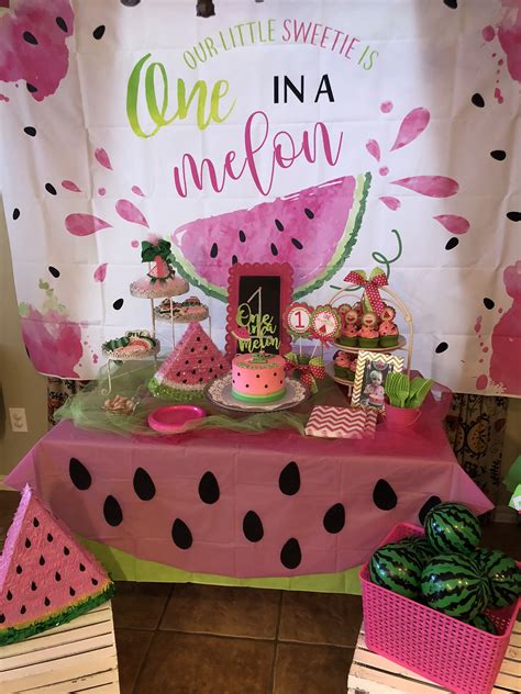 Watermelon Birthday Party 1st Birthday Party For Girls 1st Birthday