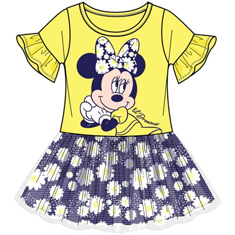 Minnie Mouse Disney Toddler Girls Minnie Mouse Tulle Dress In Yellow