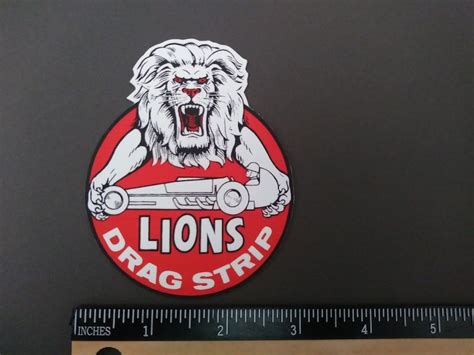 Lions Drag Strip Vintage Style Racing Decalsticker Etsy