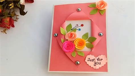 Follow these tips for making your own greeting cards. Beautiful Handmade Birthday card//Birthday card idea ...