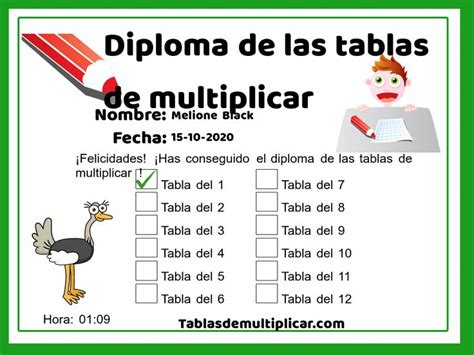 Pin De Nicolle Mariana En Diplomas Tablas De Multiplicar Tablas De Multiplicar Juegos Juegos