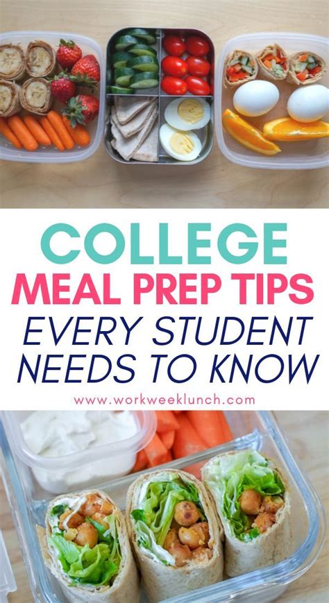 This Post Contains A Huge List Of College Meal Prep Tips For Students