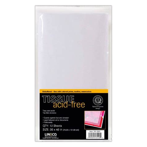 Lineco Unbuffered Acid Free Interleaving Tissue Paper 30x40 12