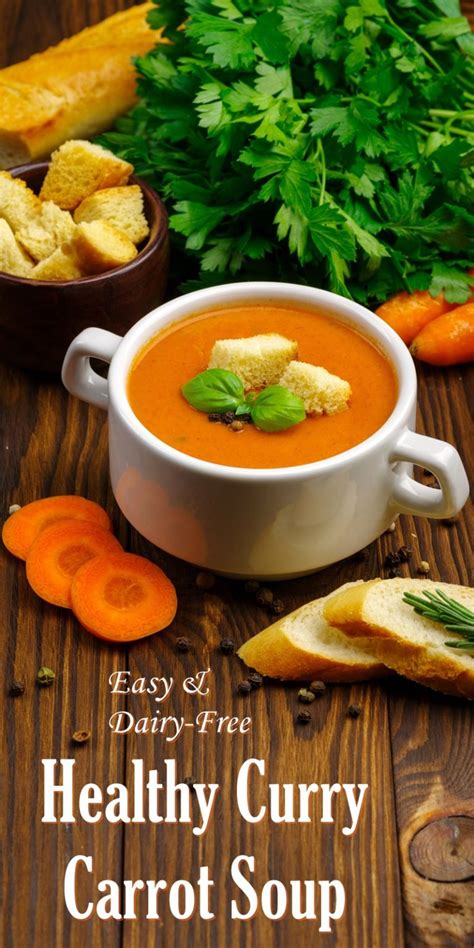Curry Carrot Soup Recipe 6 Ingredient Healthy Vegan And Creamy