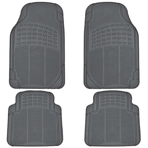 4pc Rubber Liner For Toyota Camry Floor Mats Gray All Weather Semi