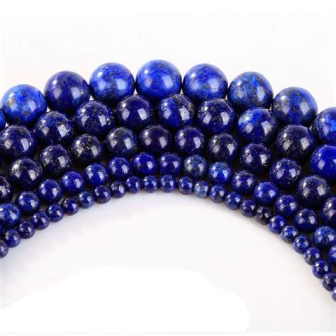 A Strand 16 Wholesale Round Natural Lapis Lazuli Loose Beads 4mm