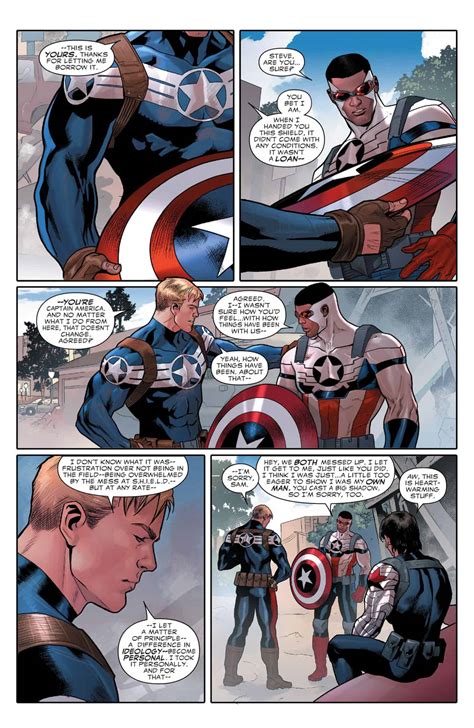 civil war ii prelude spoilers and review marvel comics captain america sam wilson 8 sets up