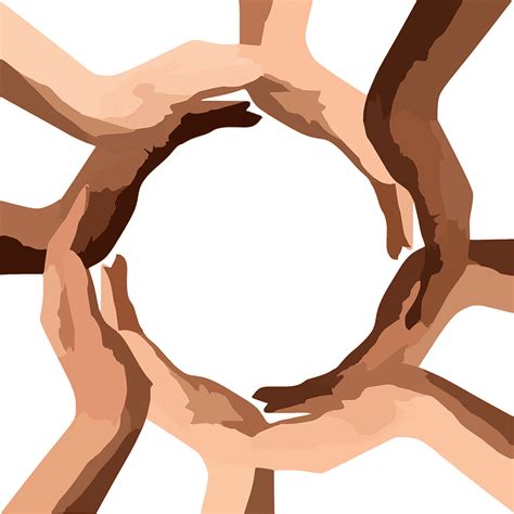 People Hands Forming Circle Art United States Community