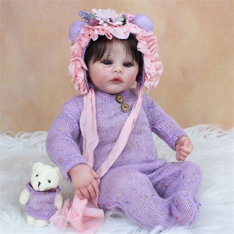 48 Cm 3d Skin Tone Visible Veins Soft Silicone Reborn Baby Doll Toy For