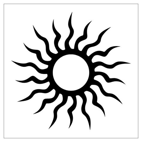 Tattoes Designs Sun Tribal Tattoo Design