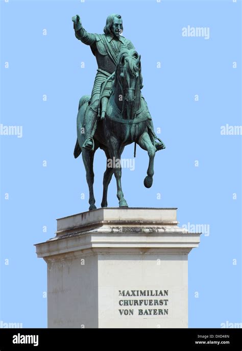Statue Of Maximilian At The Wittelsbacherplatz In Munich Bavaria