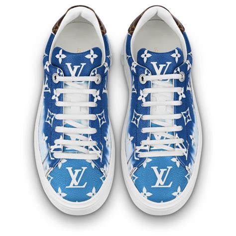 Louis Vuitton Baskets Lv Escale Neuves Cuir Bleu Ref Joli Closet