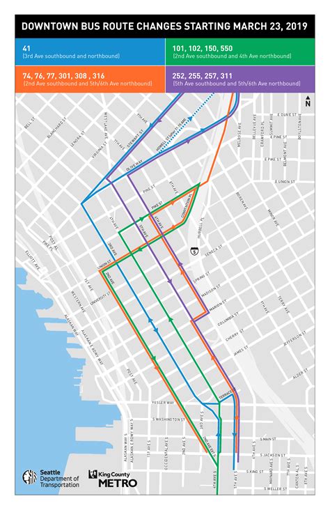 5th 6th Transit Pathway Transportation Seattle Gov