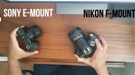 Nikon F Mount Lens On Sony E Mount Camera Youtube