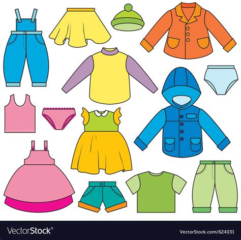 Childrens Clothing Royalty Free Vector Image Vectorstock