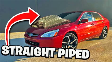 Straight Piped Hellcat Swapped Honda Accord Youtube