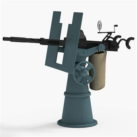 20mm Oerlikon Anti Aircraft Gun 3d Model 44 Obj 3ds Max Free3d