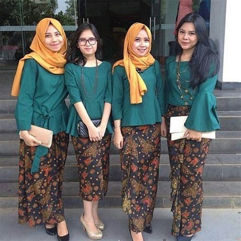 Doing everything with beauty and excellence. Model Kebaya hijab modern terbaru rok batik panjang ...