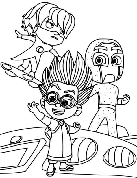 Night Ninja Pj Masks Coloring Sheet Coloring Pages