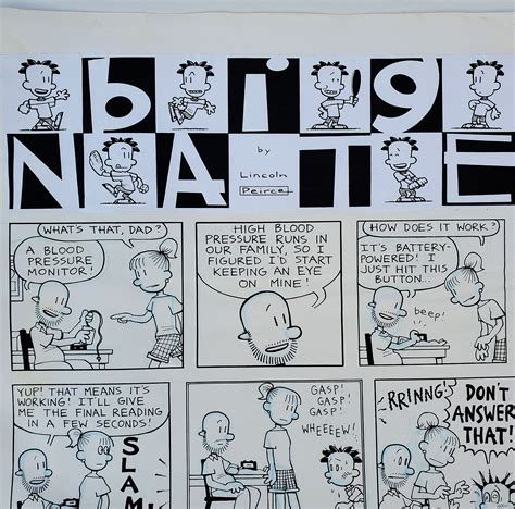 Lincoln Peirce Cartoon Illustrator Original Big Nate Comic Etsy Big