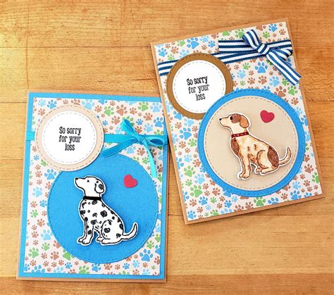 Stampin Up Happy Tails Pet Sympathy Cards Card Making Pretty Cards