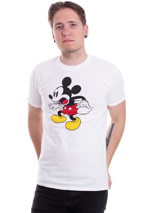 Mickey Mouse Shocking Face White T Shirt Impericon Us