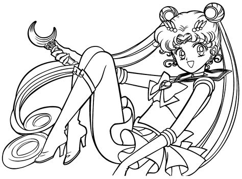 Sailor Moon Princess Coloring Pages Coloring Pages