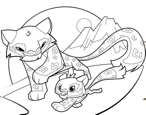 Cheetah Animal Jam Coloring Pages Printable Animal Jam Coloring Pages