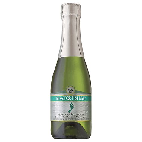 Barefoot Bubbly Moscato Spumante Champagne California 187 Ml